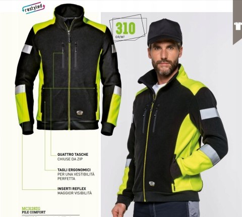 BLUZA POLAR ROBOCZY BHP SIRSAFETY MC3128QN r.M