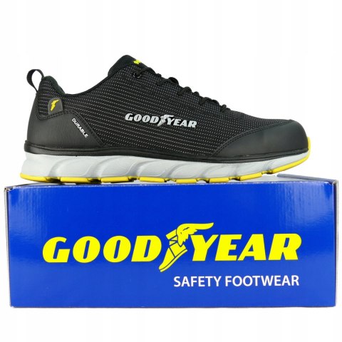 LEKKIE BUTY OBUWIE ROBOCZE BHP Z ŻELOWĄ WKŁADKĄ GOODYEAR 1667 S1P r.44