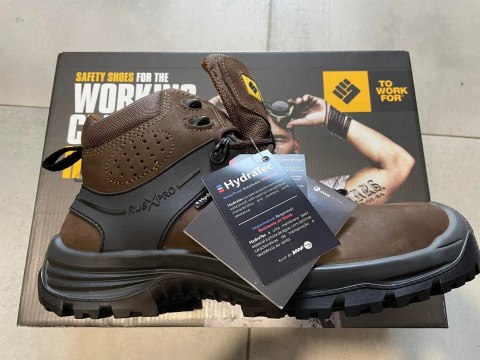 WYSOKIE BUTY ROBOCZE BHP S3 WR HRO SRC HIKER BROWN FUSION TOWORKFOR r.42